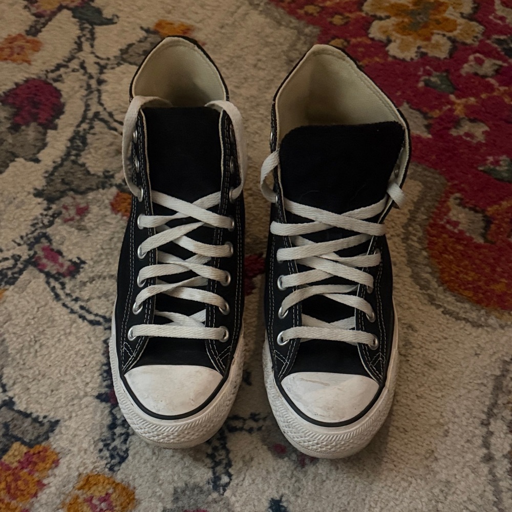 Converse Black and White High-Top Sneakers